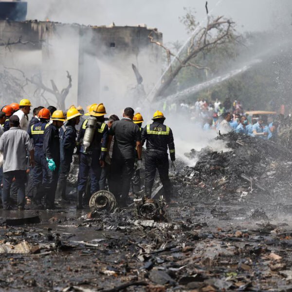 Ahmedabad Airport Scene of Air India Crash Involving…
